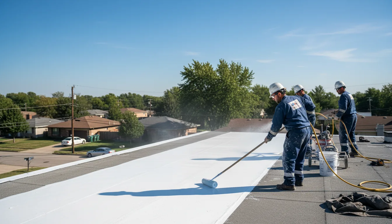 Commercial roof coating in Mallory, WV near me